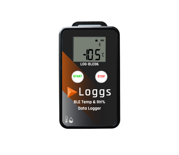 Log-BLE06 palvelupaketti: Mobiililaitteella luettava lämpötilan- ja kosteuden mittalaite [sis. 12kk laitevuokran + pilvipalvelun]